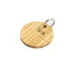 Sacca da 50 pezzi Parte ID in legno Tags Nome pet Dog Tag anti-Lost ID personalizzato Cat ID Cucciolo Calco Talline