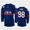 SjSj98 Maillot de hockey d'hiver de l'équipe des États-Unis 2022 Auston Matthews Patrick Kane Seth Jones Jack Eichel Matthew Tkachuk Charlie McAvoy Johnny Gaudreau T.J.