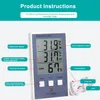 Portable Digital LCD Indoor Outdoor Thermometer Hygrometer Baby Face Display Temperature Humidity Tester Weather Station CX-201A