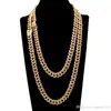 Heren Iced Out Chain Fashion Hip Hop Sieraden Ketting Armbanden Goud Zilver Miami Cubaanse Schakelkettingen Kettingen