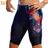 361 Mens High Quality Athletics Swim Trunks Sports Beachwear Quick Dry Pool Swimming Shorts Elastic Tight Board Shorts Plus Size 220505