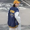 Damesjacks plus size honkbal uniform jas dames 2022 brief stand kraag varsity voor dames Koreaanse stijl casual streetwearwomen's