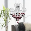 Hangende lampen moderne glans transparant paars/zwart kristal kroonluchter E14 LED-lichten