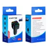 F10 FM Verici Audio Alıcı MP3 Çalar PD Tip C 3.1A 2 USB Hızlı Şarj Handfree Bluetooth uyumlu 5.0 Araba Kiti