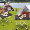 Table de Camping pliante Portable ultralégère, bureau de dîner en plein air, alliage d'aluminium haute résistance pour fête de jardin pique-nique barbecue