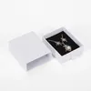 Kraft Jewelry Box Gift Cardboard Boxes for Ring Necklace Earring Womens Jewelry Gifts Packaging with Sponge Inside