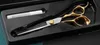 Narzędzia do pielęgnacji włosów Produkty Niemcy Jaguar 17 cm Cuthinning 9CR 62HRC Twardość Golden and Sier uchwyt z reta3644586