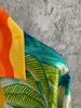 Vår- och höstens fina skissmönster avslappnad skjorta ~ USA: s storlek högkvalitativ silkematerial mode tryck design herrar singel breasted lyxdesigner skjorta
