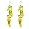 Decoração de festa banana frutas artificial falsa pographing cozinha finge mini modelo props cognitivo realista amarelo garotas faux stringpartact