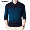 Coodrony Brand Sweater Men Autumn Winter Turn-Down Collar Pullover Men Fashion Color Casual Pull Homme Knitwear Clothing C1130 220812