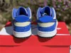 Najnowszy autentyczny DK Low Jackie Robinson Men Buty Sneakers Racer Blue Coconut Dnnk Outdoor Sport z oryginalnym pudełkiem US4-12