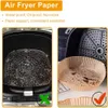 NONSTICK AIR FRYER PAPPER Disponibla foder Non-stick Mat Steamer Baking Mikrovågsugn Parchment Paper Cheesecake Kitchen Cookers