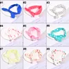 Navidad Bohemian girl baby bow Diadema Punto de onda Turbante Head Wrap Nudo trenzado Banda para el cabello Orejas de conejo Diademas C3017