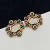 Mode Gekleurde Diamanten Oorbellen Aretes Orecchini Vrouwen Hoge Kwaliteit Merk Designer Earrings254O
