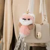 Keychains animados reais peles pequenos encantos de chaveiro rex brinquedos keyring women saco ornament multifuncional buginket key lanyard presentes enek22