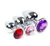 Crileck Heart Metal Butt Plugs Anal Plugue Unisex Sex Stopper 3 Различные мужчины Женщины Анальные игрушки Тренер для пар S/M/L