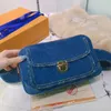 2022 Series Handbag Jeans Shoulder Bag Old Flower Canvas Tote Bag Women Vintage Handbags Clutch Wallet Crossbody Waist Bag Check Bags pack