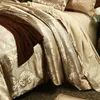 Projektowne łóżka zestawy luksusowe 3PCS Zestaw pościeli domowych Jacquard Duvet Beds arkusz bliźniacy singla królowa rozmiar rozmiaru 473 v24316366