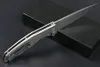 Özel Teklif R8124 PILLPER Katlanır Bıçak D2 Gri Titanyum Kaplama Bıçağı CNC TC4 Titanyum Alaşımlı Tapı Tutucu Yatak EDC CEB Bıçakları