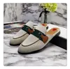 Women Princetown Slippers Mens Loafers Genuine Leather Cowhide Sandals Casual Shoes Metal Buckle Lace Lazy Slipper With Box8