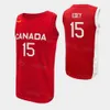 Gedrukt 2023 FIBA ​​Wereldbeker Canada Basketball 13 Kelly Olynyk Jersey 7 Dwight Powell 4 Nickeil Alexander-Walker 7 Kyle Alexander 23 Phil Scrubb 21 Thomas Scrubb High