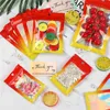 100pcs lot Laser Aluminum Foil Plastic Bag Color Gradient Food Sealing Bags Transparent Zipper Packaging Pouch