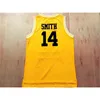 qqq8 Der Prinz von Bel-Air genäht 14 Will Smith Jersey 25 Carlton Banks Bel-Air Academy College Movie Version Jersey Grün Gelb Schwarz