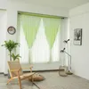 Curtain & Drapes Curtains Light Pink 2 Panels Home Layered Solid Plain And Sheer Window Shower ModernCurtain