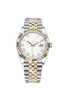 SX Роскошные женские наручные часы 126233 31 мм Синий Люминесцентный 18-каратного золота Сталь Механический Автоматический юбилейный браслет Женские часы