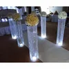 decoration 110cm tall gold silver flower stand weddings center pieces crystal centerpieces for wedding table decoration pillars imake226