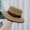 Tasarımcılar Şapkalar Lüksler Kova Şapkaları Bayanlar Güneş Kapakları Yaz Seaside Seyahat Şapkası Sıradan Mizaç Zarif Yüz Yuvarlak Düz Renkli Harfler Tophat Çok İyi