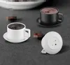 Il più nuovo accendino a forma di tazza di caffè gonfiabile senza gas sigaro in metallo butano accendini a fiamma strumento per fumare ornamenti decorativi per la casa