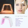 Factory Portable PDT 7 Color LED Light Therapy Facial Machine Skin Rejuvenation Anti Aging Wrinkle Removal Acne Treatment Oxygen Nano Spraying Face Moisturizing