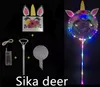 Parti Malzemeleri 20 inç Bobo Balon LED Işık Çok renkli aydınlık 70cm Pole 3m 30leds Gece Aydınlatma Doğum Gece Parti Desteği Tatil Dekorasyonu SN4309