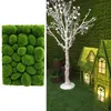 Flores decorativas grinaldas de espuma artificial verde musgo tapete parede grama painel gramado jardim decoração gramados tapetes fakedecorat7684821