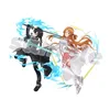 Keychains Anime Sword Art Online Cosplay Prop Accessories SAO Kirito Asuna Acrylic Desk Stand Figure ModelKeychains