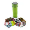 Neopren-Auto-Tassenmatte, Tassenuntersetzer, Blumen-Regenbogenfarben, Teetassen-Pad für Heimdekoration