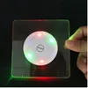 LED Coaster Cup Tutucu Kupa Stand Işık Bar Mat Masası Placemat Partisi Cam Yaratıcı Pad Yuvarlak Ev Dekor Mutfak 7 Renk