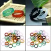 Band Rings Jewelry Pink Green Red Glass Crystal Agate Jade Ring Finger For Women Yydhhome Drop Delivery 2021 Dhxbf