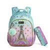 Mochila da bolsa escolar para crianças mochilas adolescentes Meninas Towin Tower Bags Supplies 220519