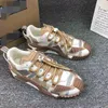 Topp Italien stövlar reflekterande höjd reaktion sneakers män casual skor svart guld chunky röd blå orange solbränna fluo vita kvinnors tränare 35-46 Asdawdsd