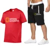 National Geographic Tracksuit Sets Spacchi di fitness di marca casual da uomo Shorts Shorts Shorts Hip Hop Fashion Clothing 220613