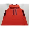 CHEN37 Custom Basketball Jersey Men Youth Women Virginia Tech Hokies 11 Gill Williamson High School Throwback Size S-2XL eller något namn och nummertröjor