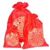 Emballage cadeau PCS Sacs de bénédiction de la paix Sac de bonbons de mariage créatif Brocade Red BagGift