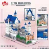 Blocs 11810pcs Neuschwanstein New Swan Stone Castle World Architecture Mode