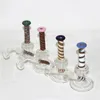 Mini Glass Bongs Hookahs 6.2 Inch Oil Rig Thick Pyrex Heady Water Pipes Dab Rigs with 14mm male joint quartz banger bowl