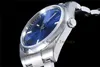 AR Factory Men's Watch 39 мм роскошные высокие качества Luxury 114300 Sapphire 904L Стальный куполовый синий циферблат Автоматическая механика