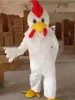 Costume de mascotte de poulet blanc taille adulte professionnel, prix de gros, mascotte de coq, personnage taille adulte de haute qualité