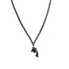 Dolphin Pendant Hematite Necklace Natural Stone Magnetic Beads Jewelry For Men Women