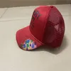 2022 Designer trucker Caps Baseball Cap Men Women D Embroidery Pinkycolor Fashion Summer Letter Hat High Quality